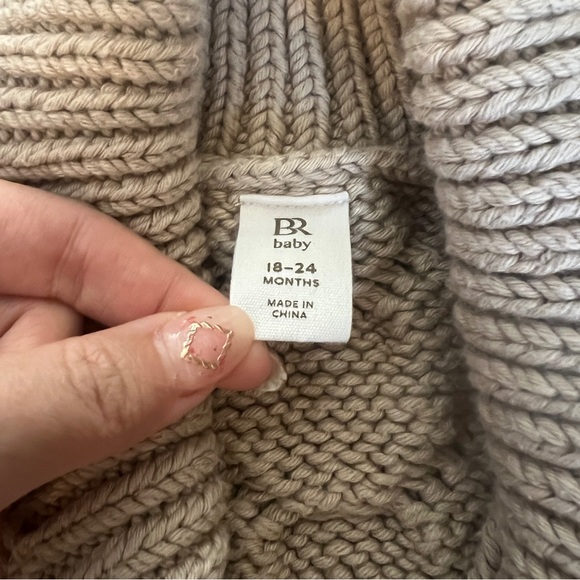 Banana Republic Baby Chunky Cable Knit Sweater Cardigan Jacket 18-24M - Picture 10 of 10
